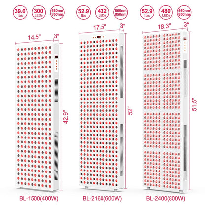 Red Light Therapy Device with Stand - Fixed-Angle Pro Series Professional Edition | Horizontal & Vertical Dual-Mode Stable Base