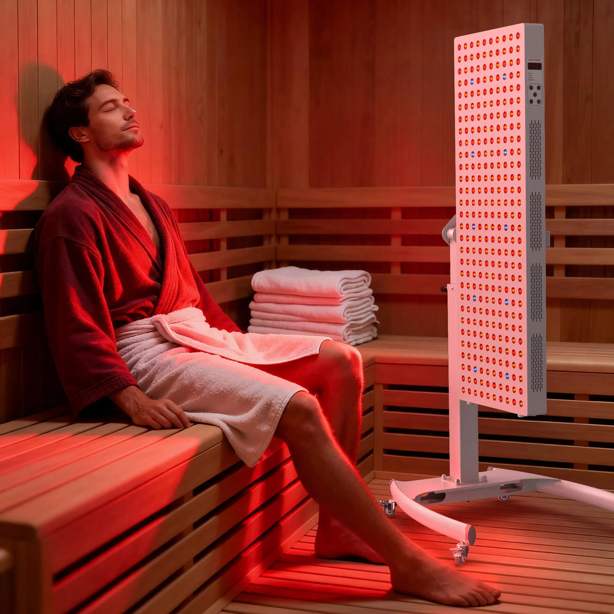 Red Light Therapy Device with Stand - Fixed-Angle Pro Series Professional Edition | Horizontal & Vertical Dual-Mode Stable Base